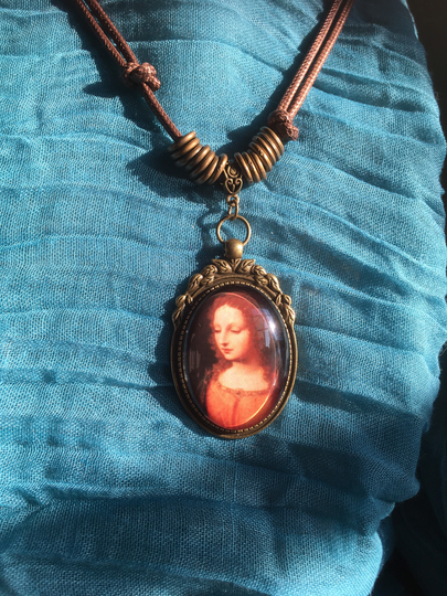 Mary Magdalene Pendant, Jesus & Magdalene, Necklace, Gift For Her, Mom, Free Shipping