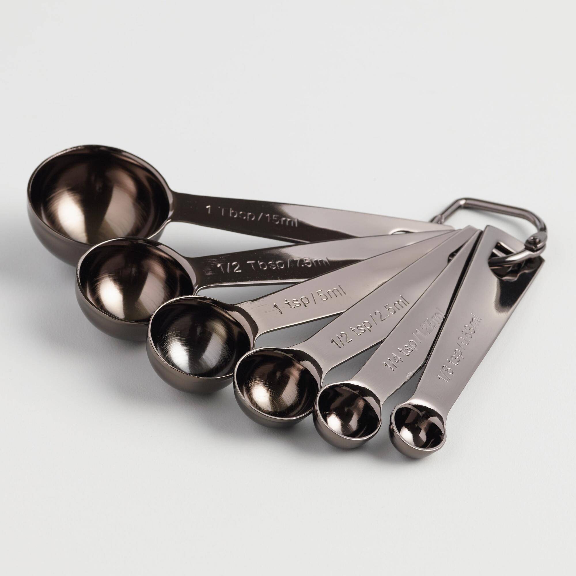 Graphite Gray Stainless Steel Nesting Measuring Spoons by World Market