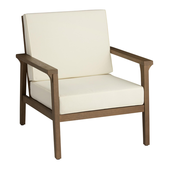 Natural Eucalyptus Zaragoza Outdoor Patio Chair - Wood by World Market