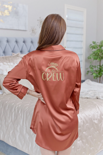 Personalized Bridesmaid Sleep Shirt/Gift Bridal Party Pjs Pajama Wedding Sleepshirt Favor Oversized | Lola