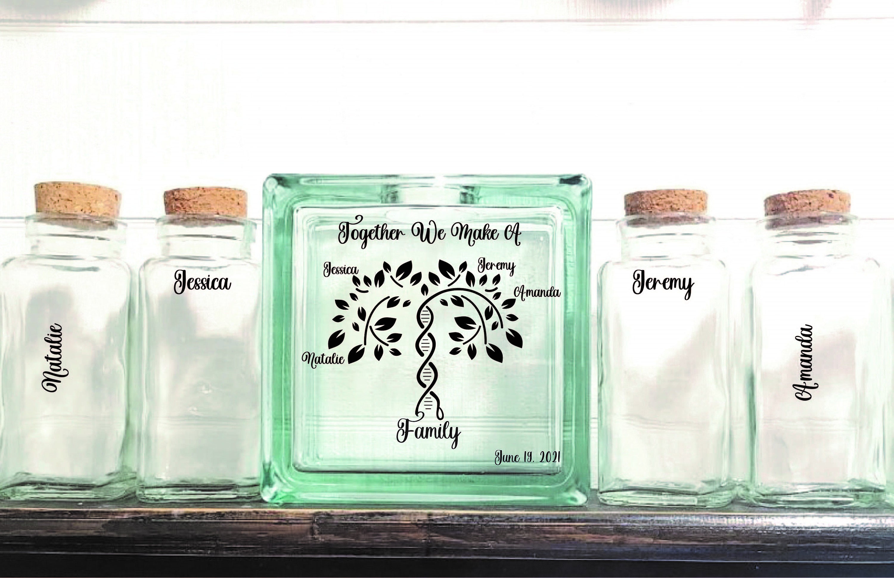 Together We Make A Family-Blended Family-Unity Ceremony-Sand Set-Tree-Tpuwus344