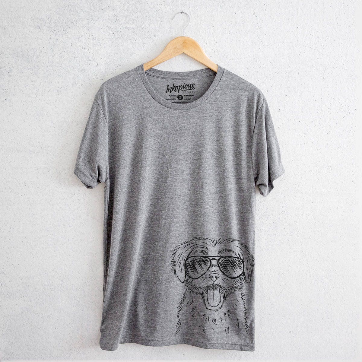 Gizmo The Maltese - Tri-Blend Unisex Crew Grey Dog Lover Gift