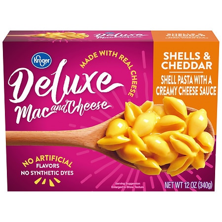 Kroger Deluxe Shells & Cheddar Mac & Cheese - 12.0 oz
