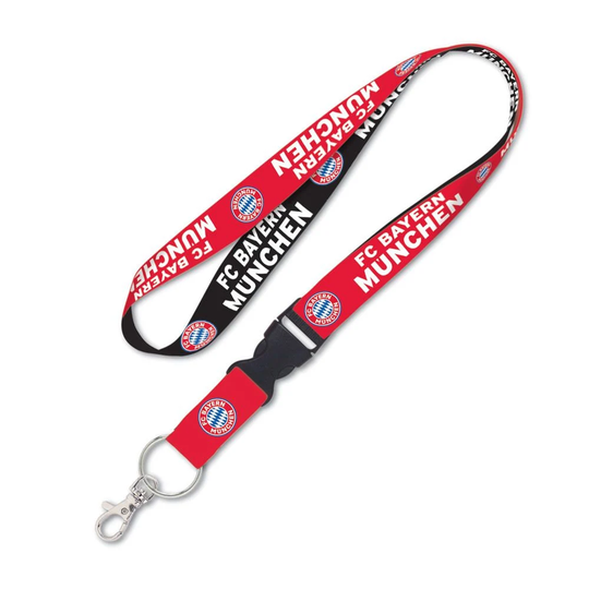 Bayern Munich Premium Lanyard With Detachable Buckle Officially Licensed Approx 20 Inches