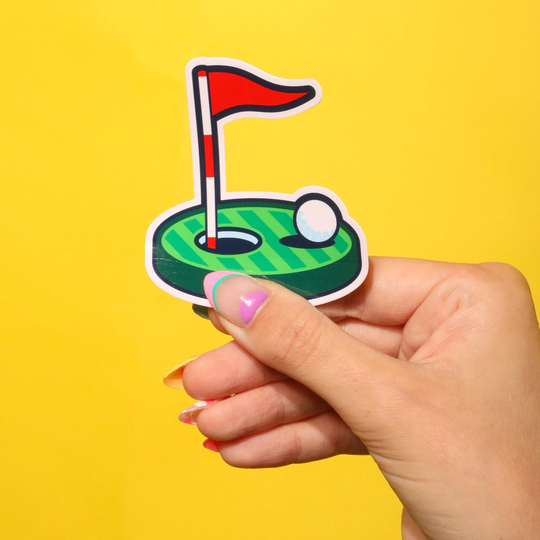 Golf Sticker, Waterproof Decorative Water Bottle, Laptop Sticker