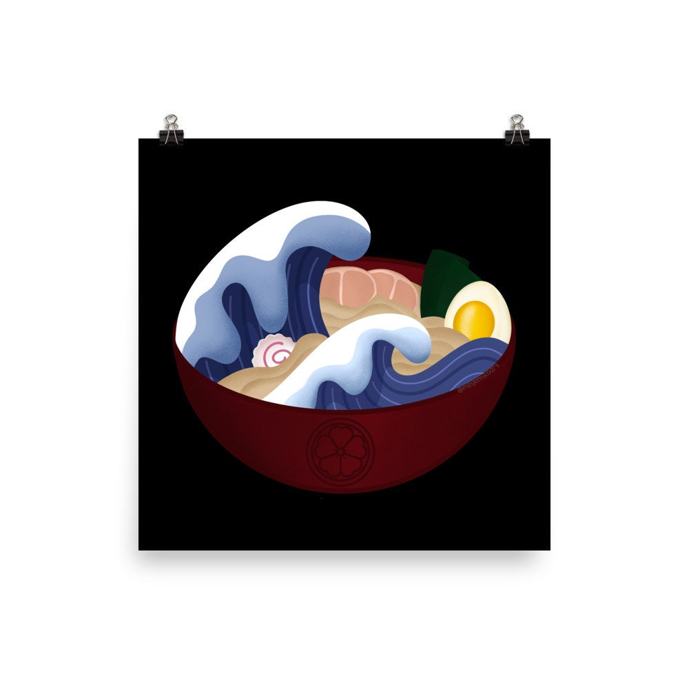 Wave Ramen Print | Matte Finish