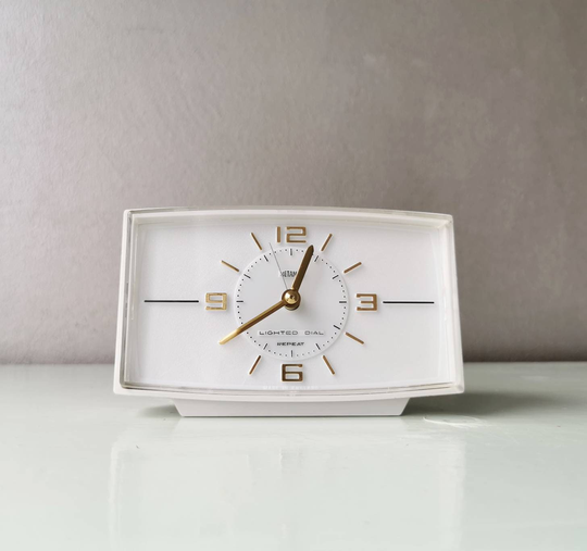 Vintage Electric Alarm Clock Metamec England, 70S