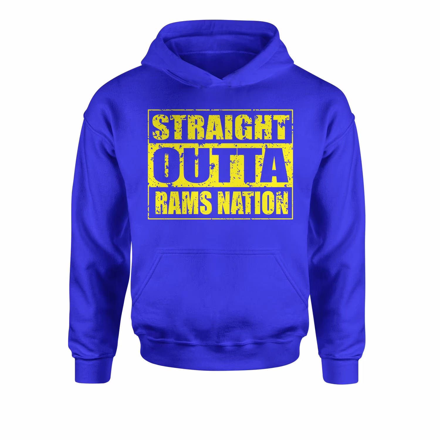 straight Outta Rams Nation Football Youth-Sized Hoodie