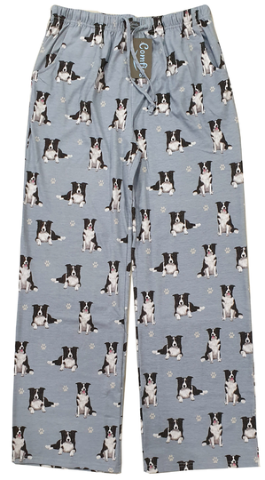 Border Collie Unisex Cotton Blend Pajama Bottoms - Super Soft & Comfortable Perfect For Gifts