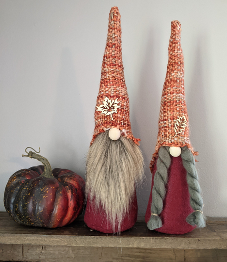 Fall Gnome, Fall Decoration, Tomte Nisse, Gnome Couple, Farmhouse, Autumn Large