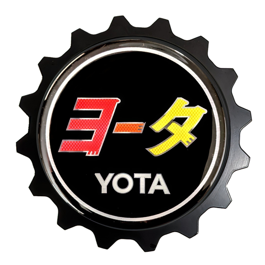 Retro Style Vintage Stripe Teq Styled Grille Badge - Fits Many Vehicles Like Fj Cruiser, 4Runner, Tacoma, Tundra & Lexus Gx Offroad