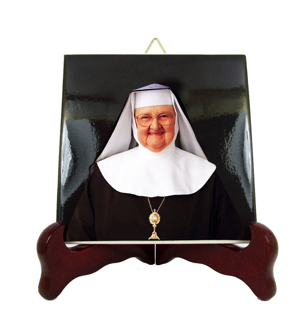 Mother Angelica - Collectible Tile Mary Of The Annunciation Print Gift