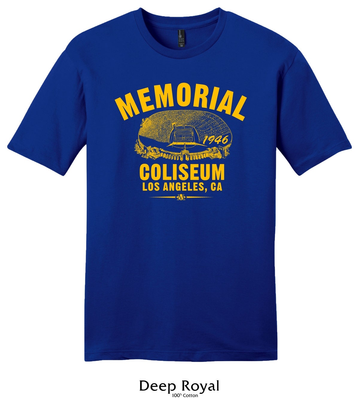 Memorial Coliseum 1946 Football Tee Shirt - Home Of Your Los Angeles Rams Any 2 Tees For 33