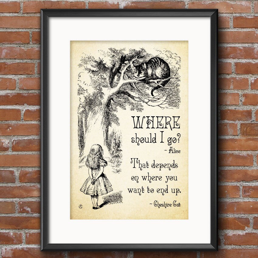 Alice in Wonderland Party Decorations - Cheshire Cat Quote Decor Supplies Centerpiece Props 0118