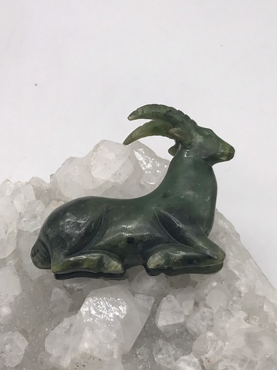Carved Jade Ram