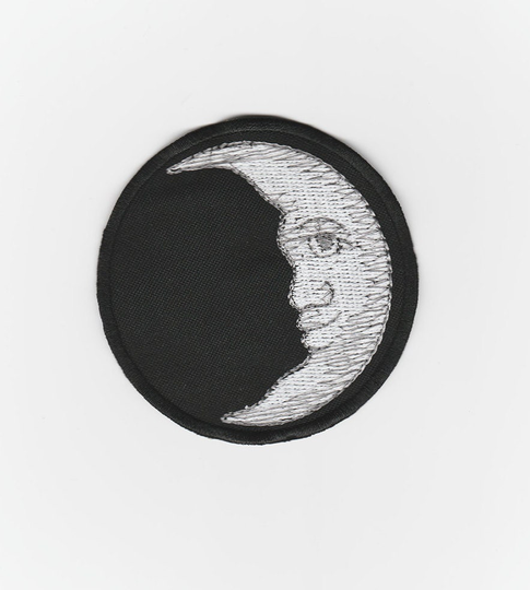 Crescent Moon Embroidered Patch Occult Zodiac Astrology Phase Luna Astral Threads