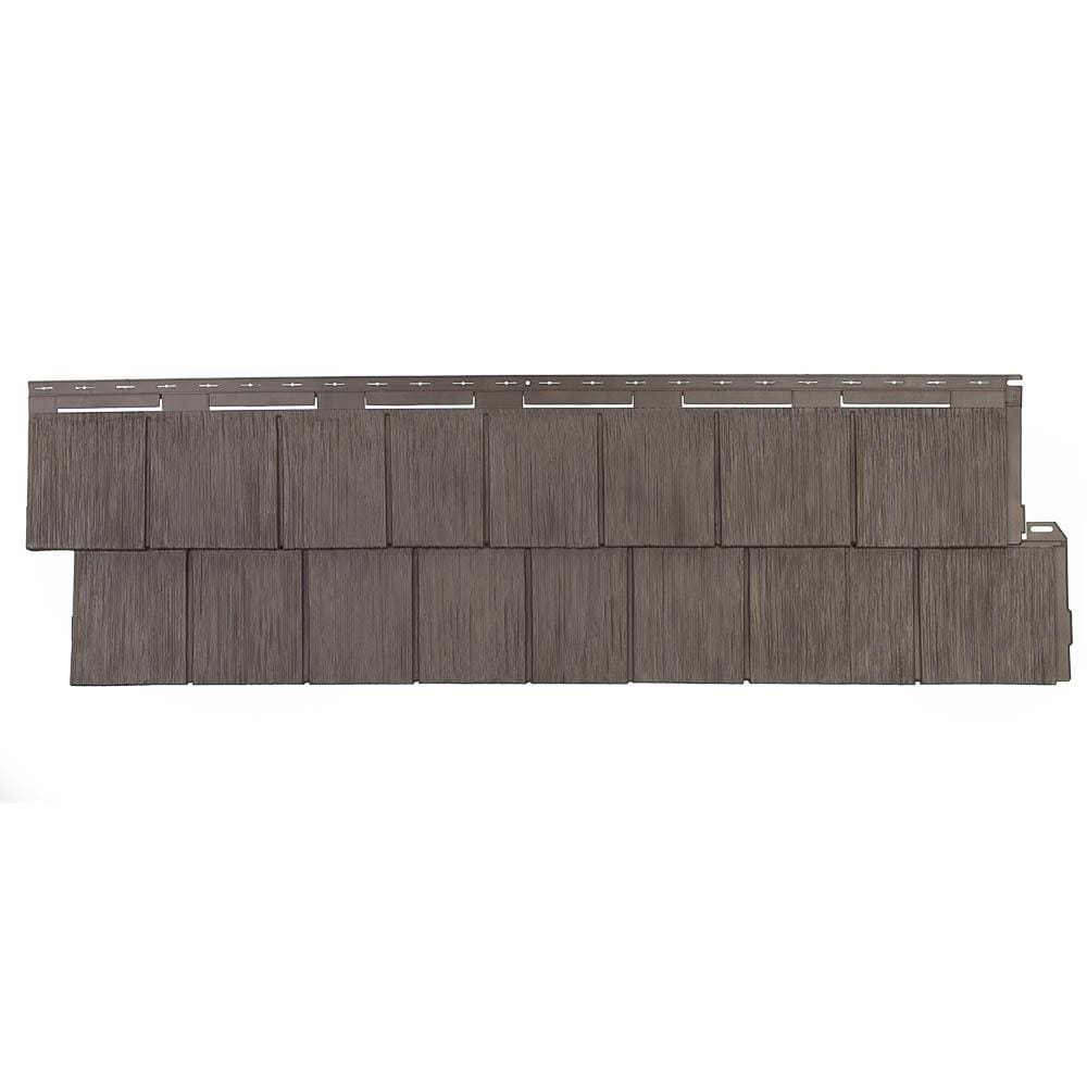 Novik NovikShake RS Shake Vinyl Siding Panel Cedar Blend 14.5-in x 48.75-in in Brown | 100060016