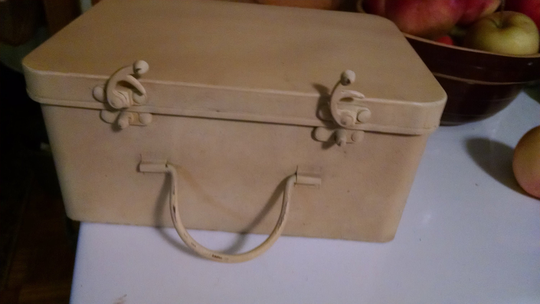 Vintage Looking Lunch Box, Rustic Decor