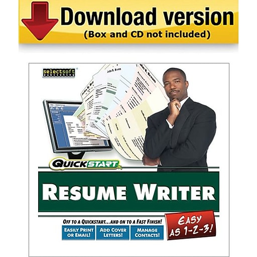 SelectSoft QuickStart Resume Maker for Windows (1-User) [Download]