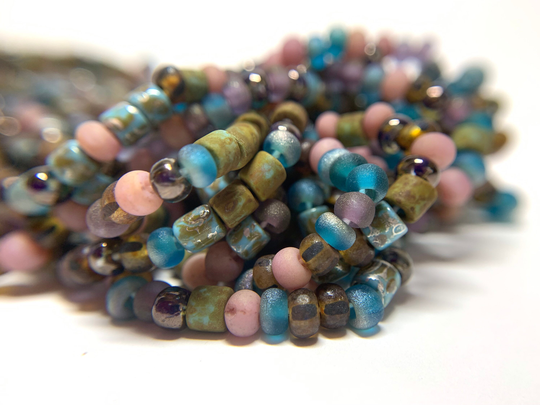 3x4 | 6/0 Matte Spring Blend, Seed Beads, Czech Glass Beads