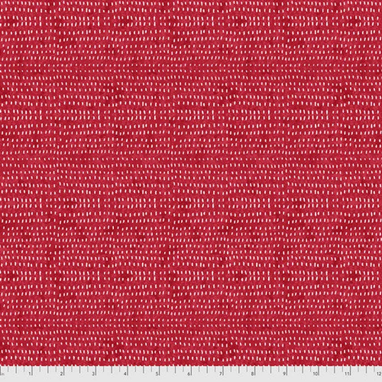 Cherry Seeds, Dark Red Fabric, Blender Free Spirit Fabrics, Cori Dantini, 100% Quilting Cotton Fat Quarter