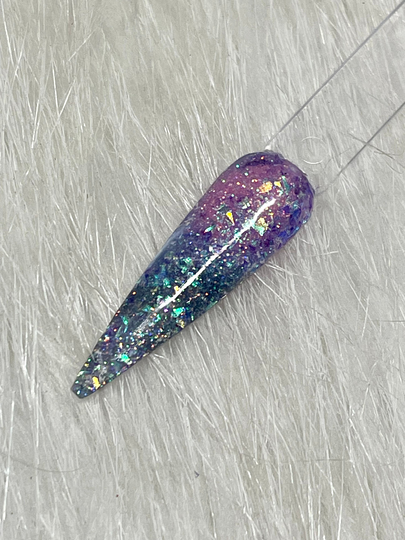 Thermal Nail Dip. Triple Thermal Flake Heat Activated Untamed Dip