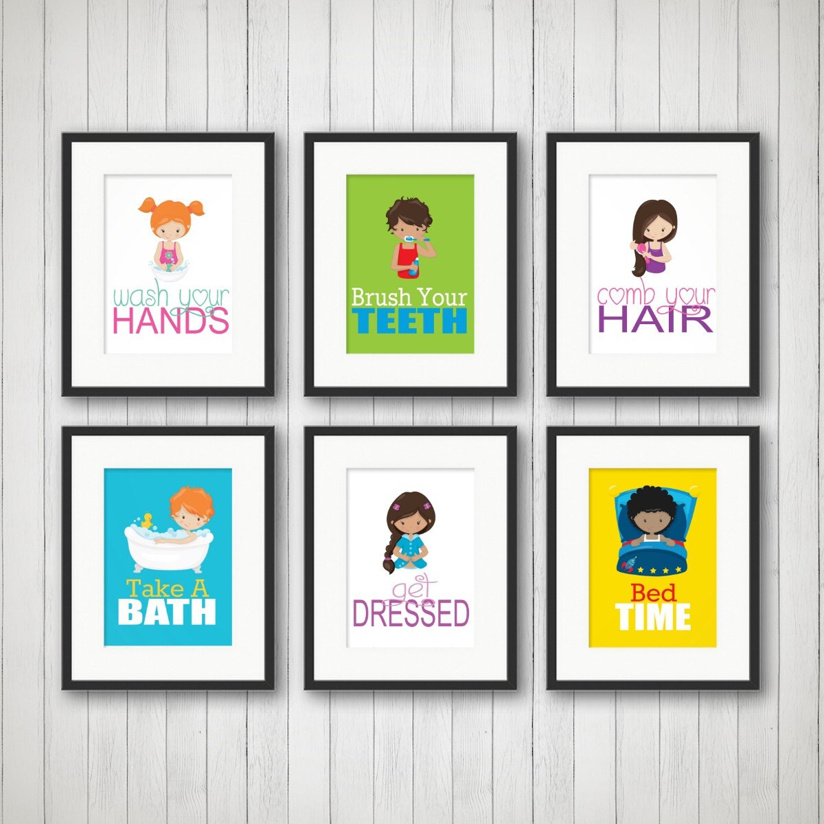 Kids Bathroom, Bathroom Decor, Sibling Art, Rules
