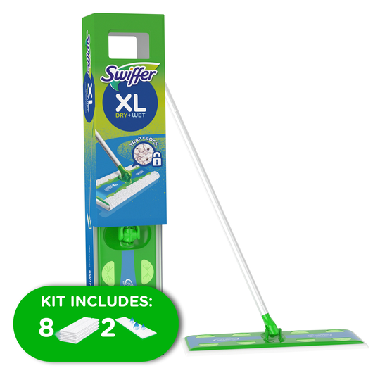 Swiffer Sweeper Dry and Wet XL Starter Kit Blend Non-wringing Flat Wet Mop | 3700092816