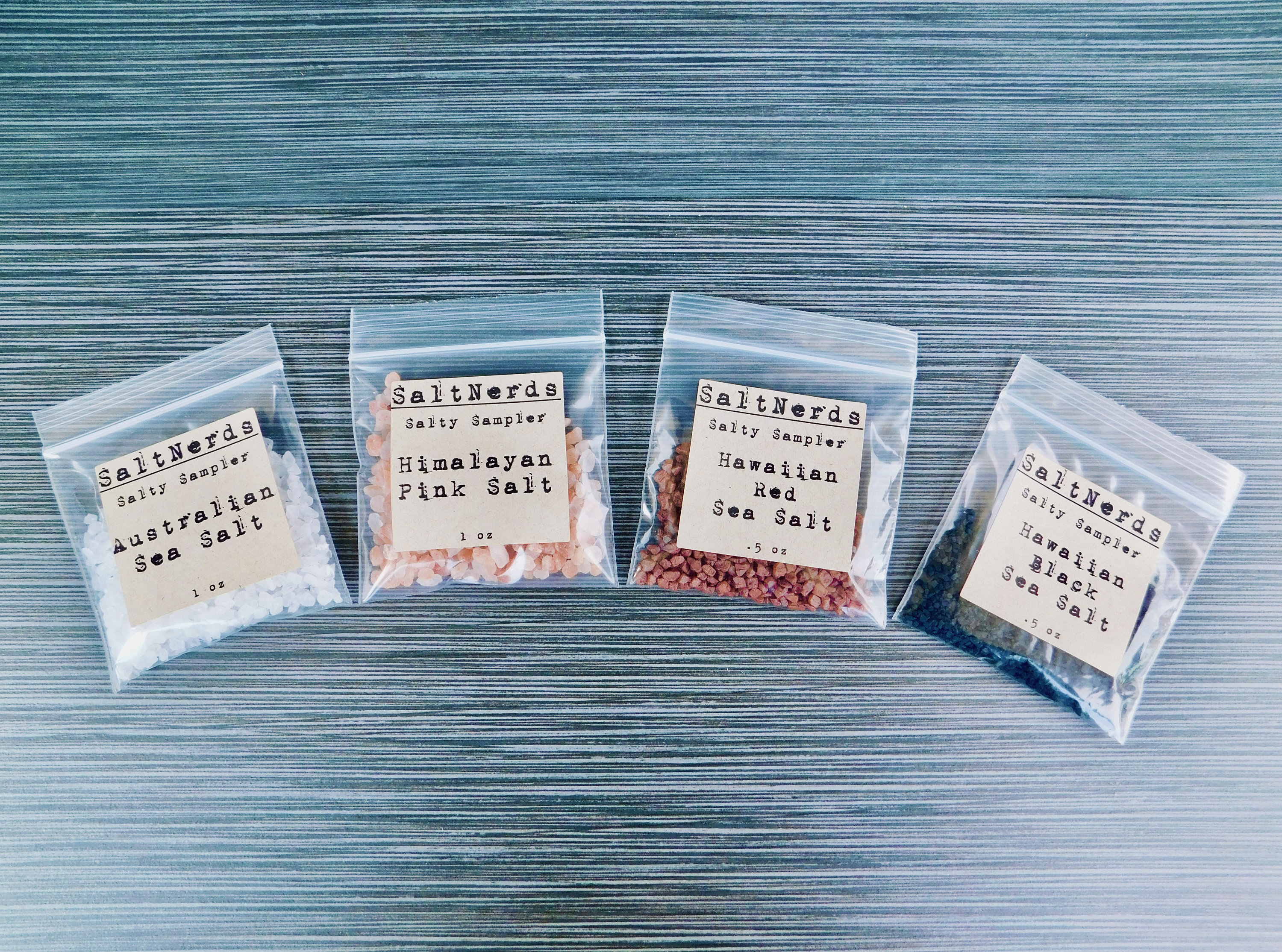 Salty Sampler 4 Pack Saltnerds Collection Gourmet Salt Gift Set Fine Salts From Around The World Foodie Best Selling Item