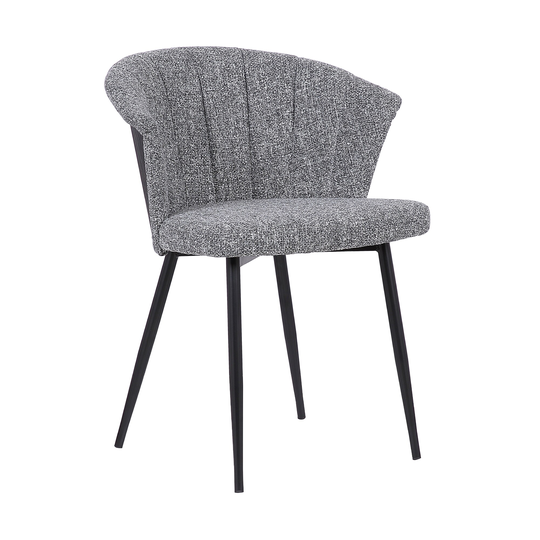 Armen Living Orchid Contemporary/Modern Polyester/Polyester Blend Upholstered Arm Chair (Wood Frame) in Gray | LCORCHGRBL