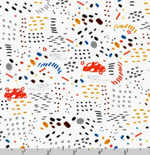 Abstract Scribbles Blender From Build, Bang, Boom Collection By Robert Kaufman Fabric - 100% Quilt Shop Cotton