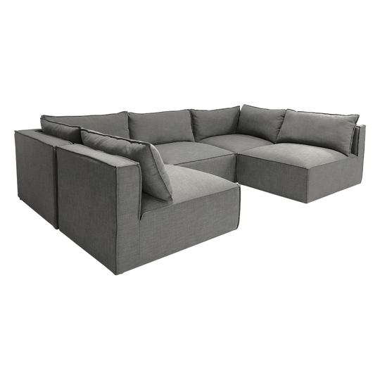 Tyson 5 Piece U Modular Sectional Sofa by World Market