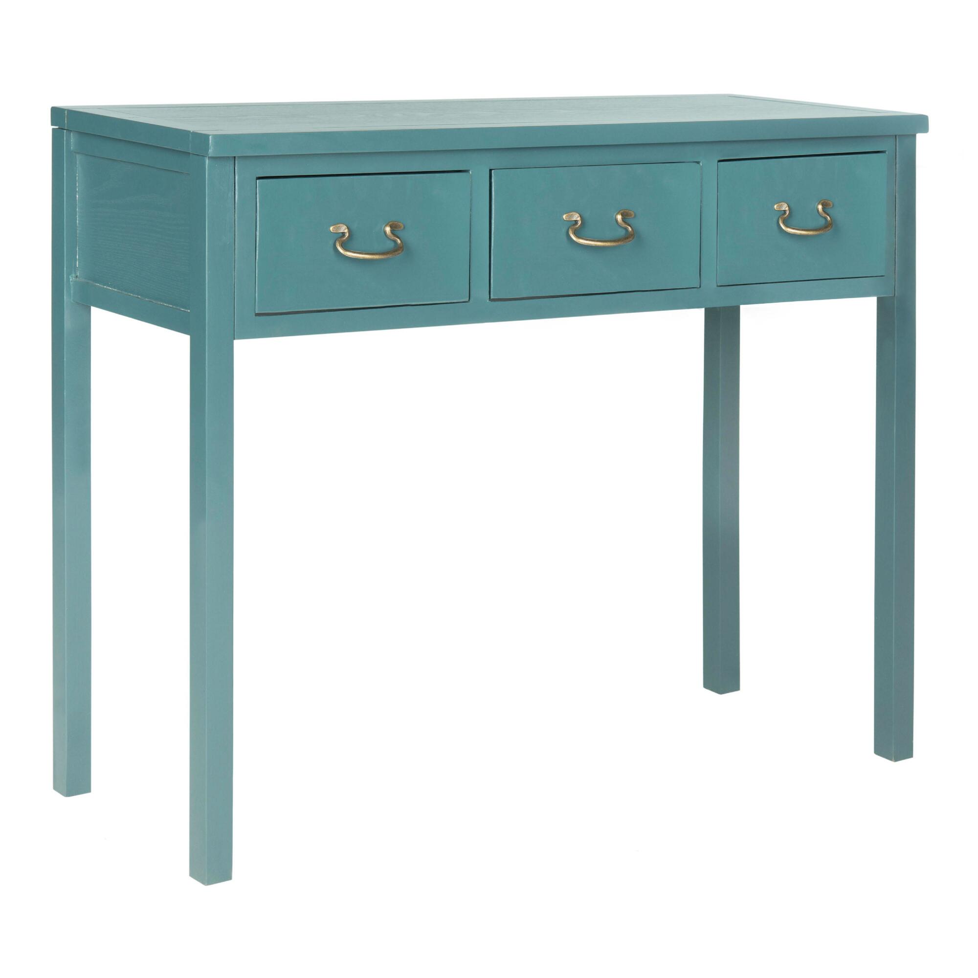 Blue Wood Nadia Console Table by World Market