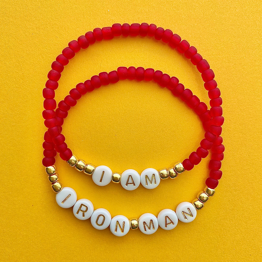 Iron Man I Am Beaded Bracelet