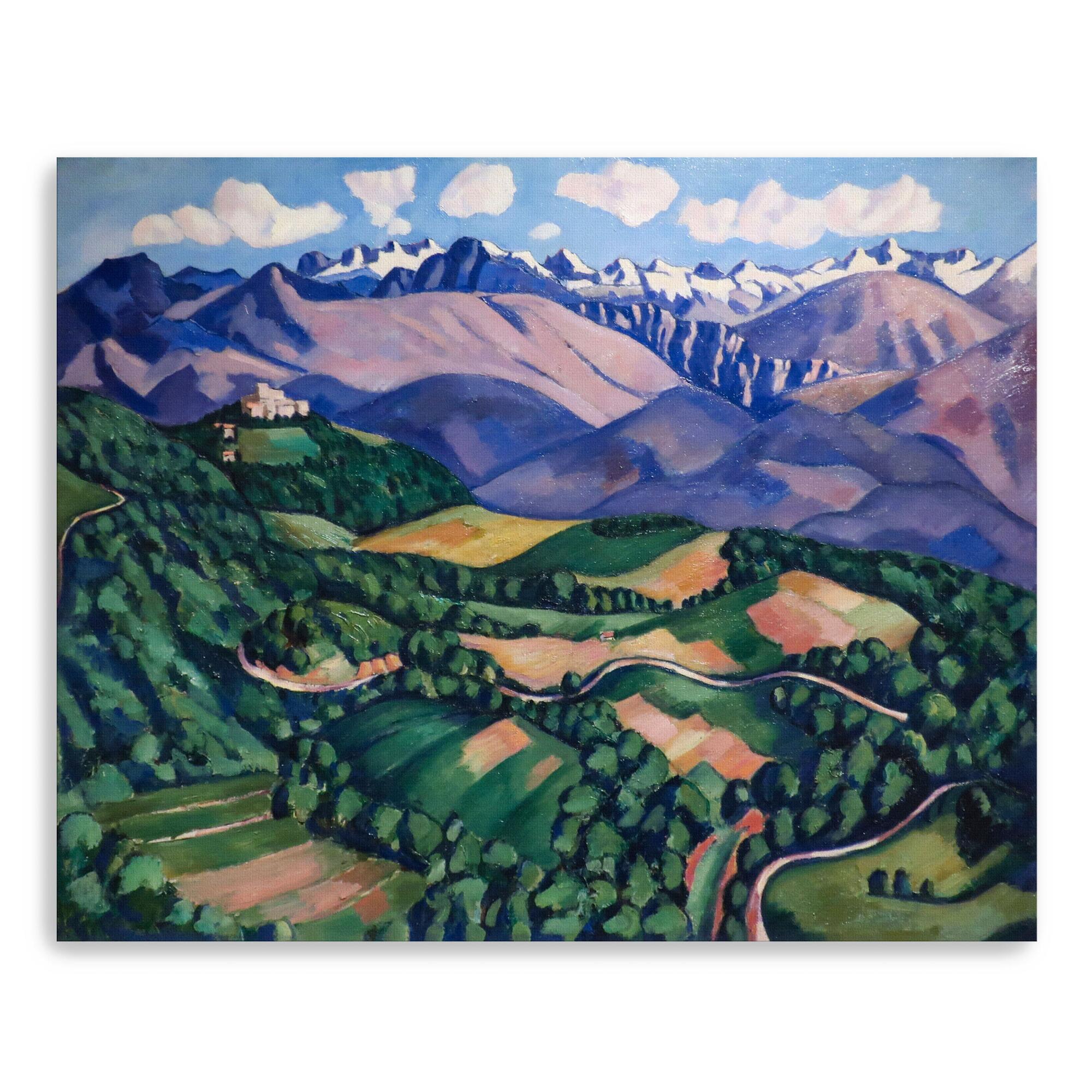 Purple Mountains Venice By Marsden Hartley Canvas Wall Art: Purple/Multi - Medium by World Market