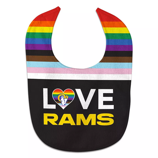 Newborn & Infant WinCraft Los Angeles Rams Rainbow Baby Bib, Multicolor