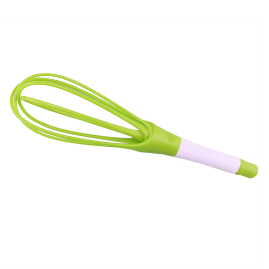 Plastic Manual Rotary Egg Beater Mixer Blender Cream Butter Whisk Kitchen Gadget - green