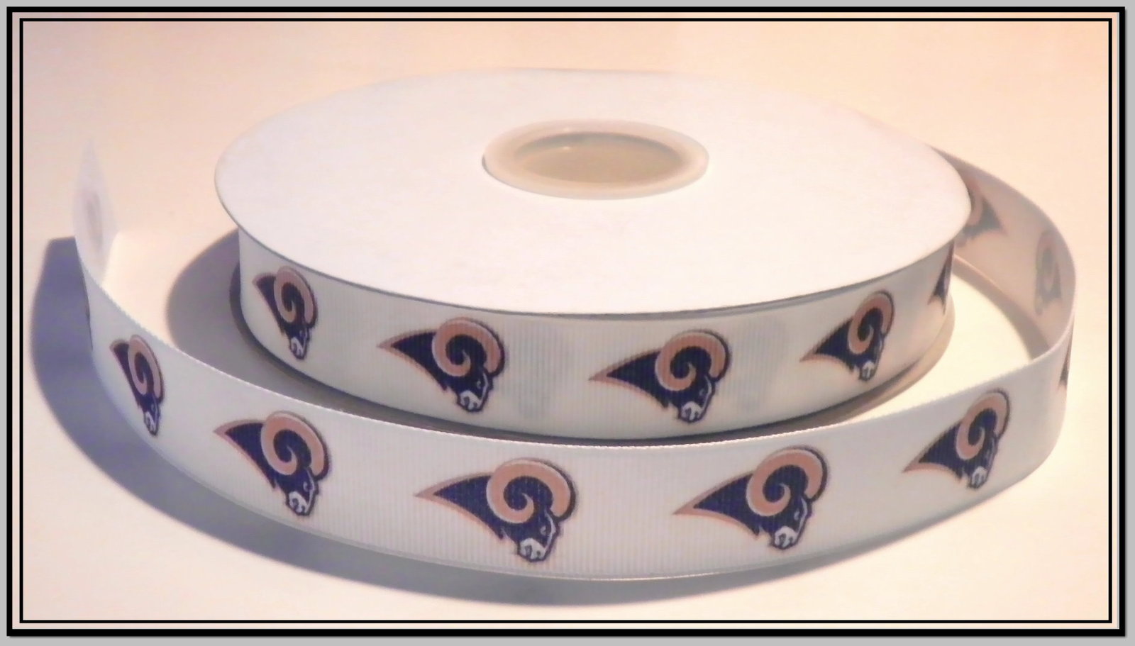 LA Rams Inspired Grosgrain Ribbon