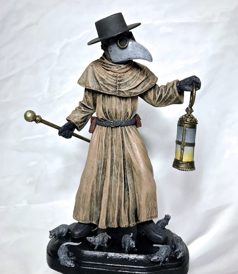 Plague Doctor Statue, Full Color
