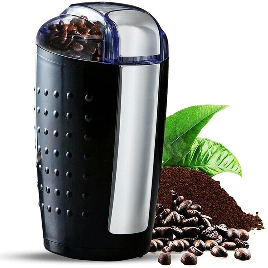 Coffee Grinder Spice Nut Grinders Blender (Black) - Black