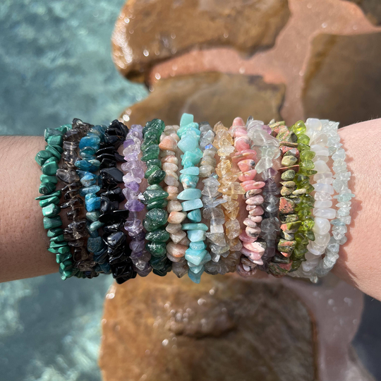 Crystal Chip Bracelets