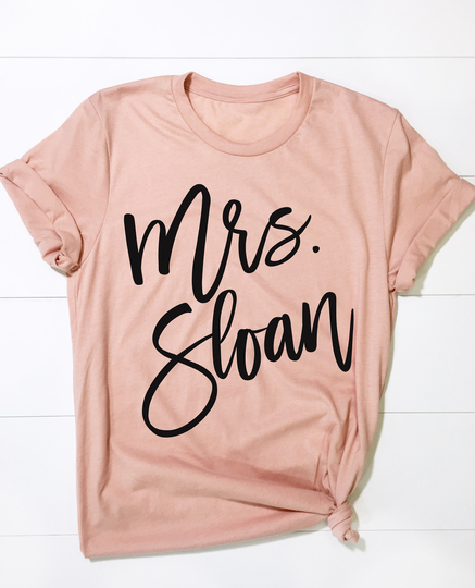 Custom Honeymoon Shirt, Mrs Bachelorette Party Shirts, Bride Personalized Bride Shirt, Wedding