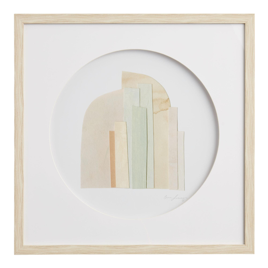 Color Structure I by Emma Scarvey Framed Wall Art: Multi - Wood - Small by World Market