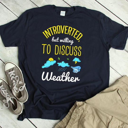 Meteorologist Gift Meteorology Tshirt Funny Introvert Shirt Weather Forecast T Humor