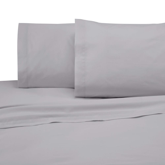 WestPoint Home Martex 225 Thread Count Sheet Twin 225-Thread Count Cotton Blend Light Gray Bed Sheet | 028828322104