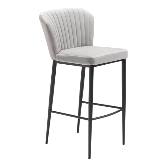 Channel Back Calhoun Upholstered Barstool Set of 2: Pink by World Market
