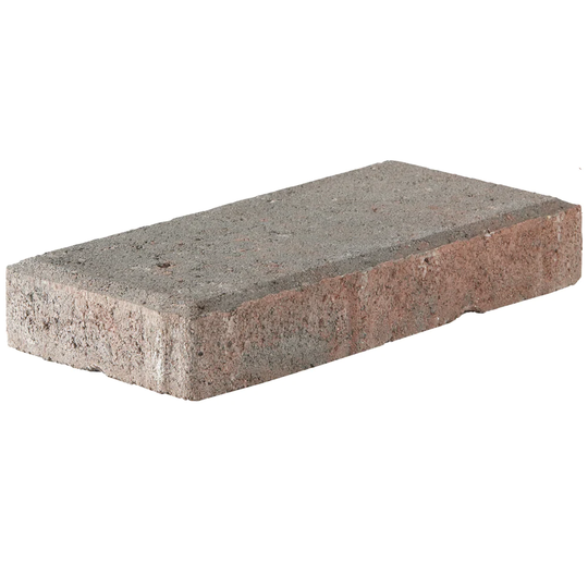 Pavestone Holland 30mm Paver 8-in L x 4-in W x 1-in H Old Town Blend/Smooth Concrete Interlocking Paver in Red | 21899