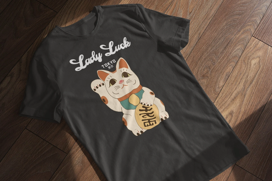 Japanese Lady Luck Maneki Neko Cat Shirt, Graphic Street Wear Clothing Tee Shirt For Men & Women, Perfect Gift Fans Of Japan