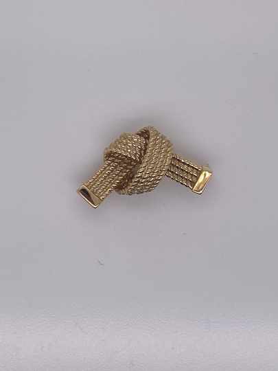 Vintage 14K Yellow Gold Braided Knot Pin