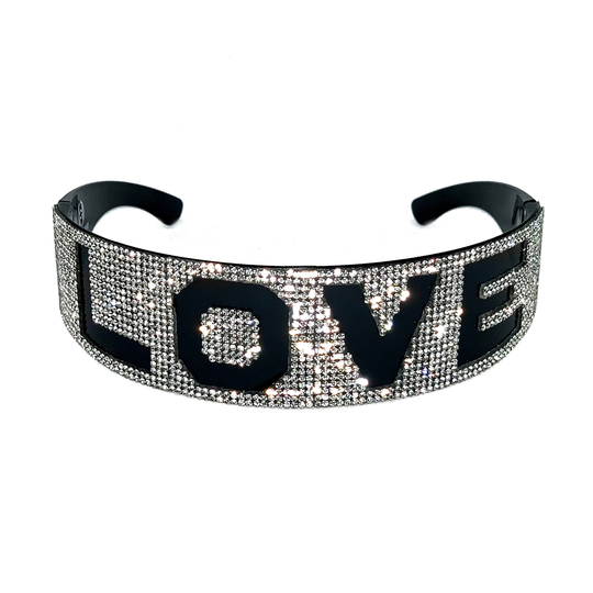 Love Handmade Rhinestone Statement Glasses [xtra]